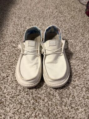 Hey Dude Wendy Slip On White Shoes